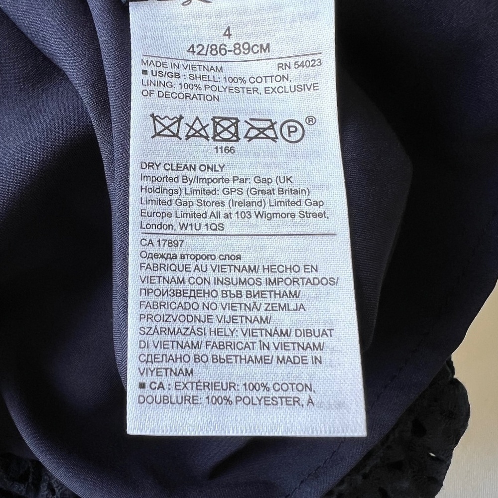 *FIRM PRICE* Banana Republic eyelet pinafore tiered ruffle dress - Picture 10 of 11